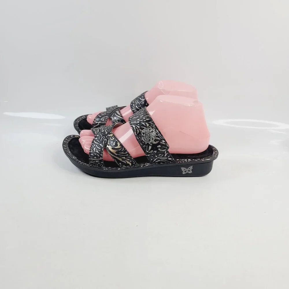 Alegria Women's Black Victoriah Show Boat Slip-On‎ Slide Sandal Size 7